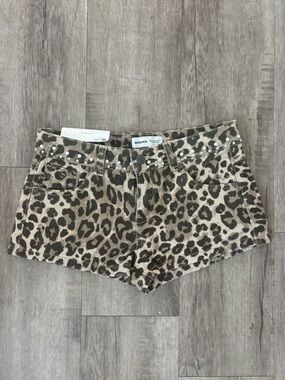NWT Bershka Leopard Print Shorts